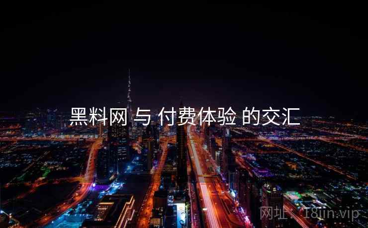 黑料网 与 付费体验 的交汇 第2张 黑料网 与 付费体验 的交汇 第2张
